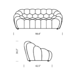 Bubble Sofa Three Seater Replica by Sacha Lakic for Roche-Bobois - Image 10
