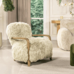 Yeti Sheepskin Armchair and Ottoman Replica by Timothy Oulton for RH - Image 12