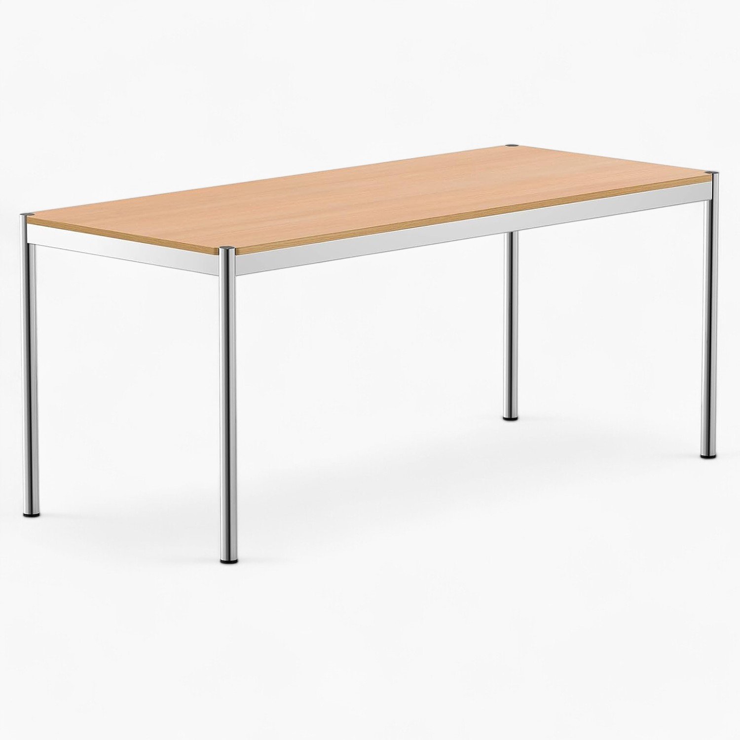 Haller-Office-Table-Oak-3 Haller Office Table 69″ Replica by Fritz Haller for USM - Image 1