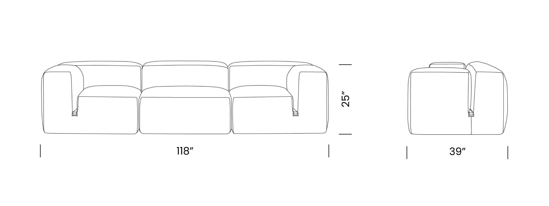 Le Mura Sofa Desktop Dimensions