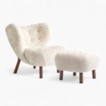 Little Petra Lounge Chair and Ottoman Replica by Viggo Boesen for &Tradition