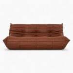 Togo Sofa Leather Three Seater Replica by Michel Ducaroy for Ligne Roset