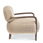 Yeti Sheepskin Armchair and Ottoman Replica by Timothy Oulton for RH - Image 4