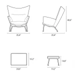 CH445 Wing Chair Replica by Hans J. Wegner for Carl Hansen & Søn - Image 12